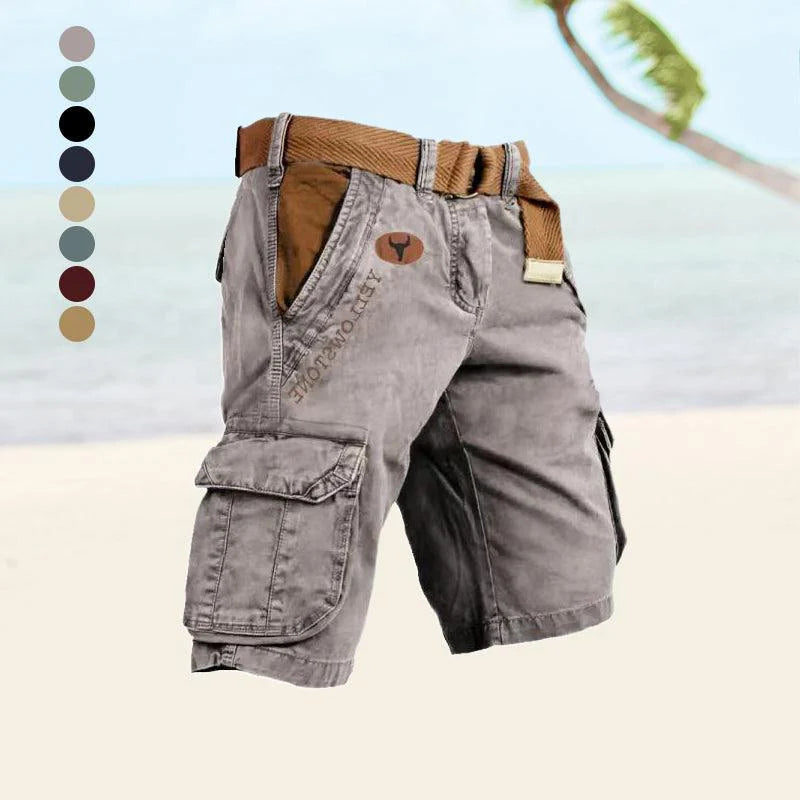 DazzleSport Men's Bull Cargo Shorts