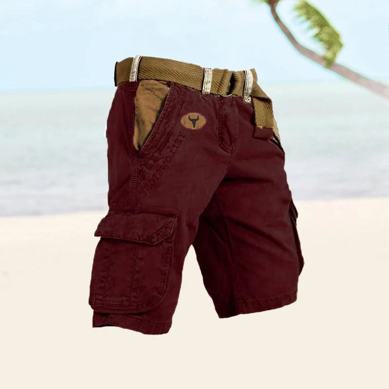 DazzleSport Men's Bull Cargo Shorts