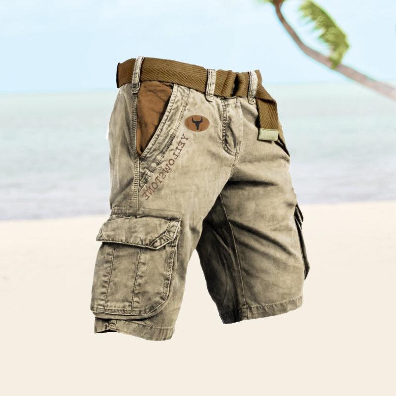 DazzleSport Men's Bull Cargo Shorts