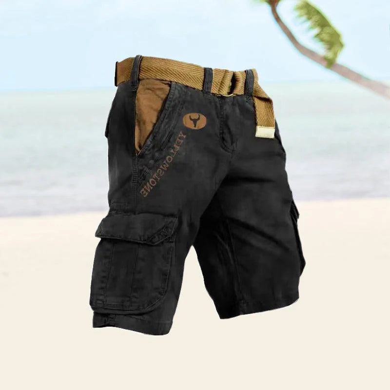 DazzleSport Men's Bull Cargo Shorts