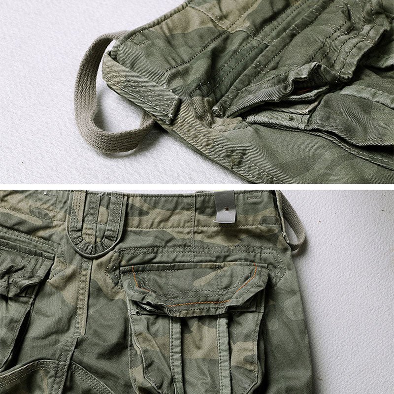 DazzleSport Casual Camo Large Pocket Men's Shorts