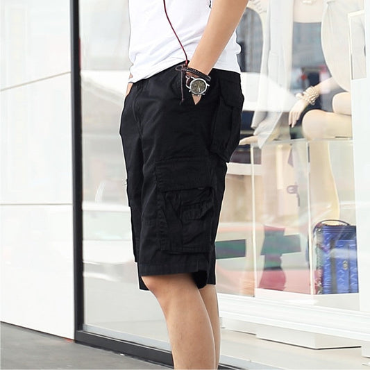 DazzleSport Summer Outdoor Pure Cotton Washed Multi-Pocket Men's Shorts