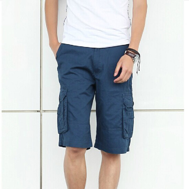 DazzleSport Summer Outdoor Pure Cotton Washed Multi-Pocket Men's Shorts