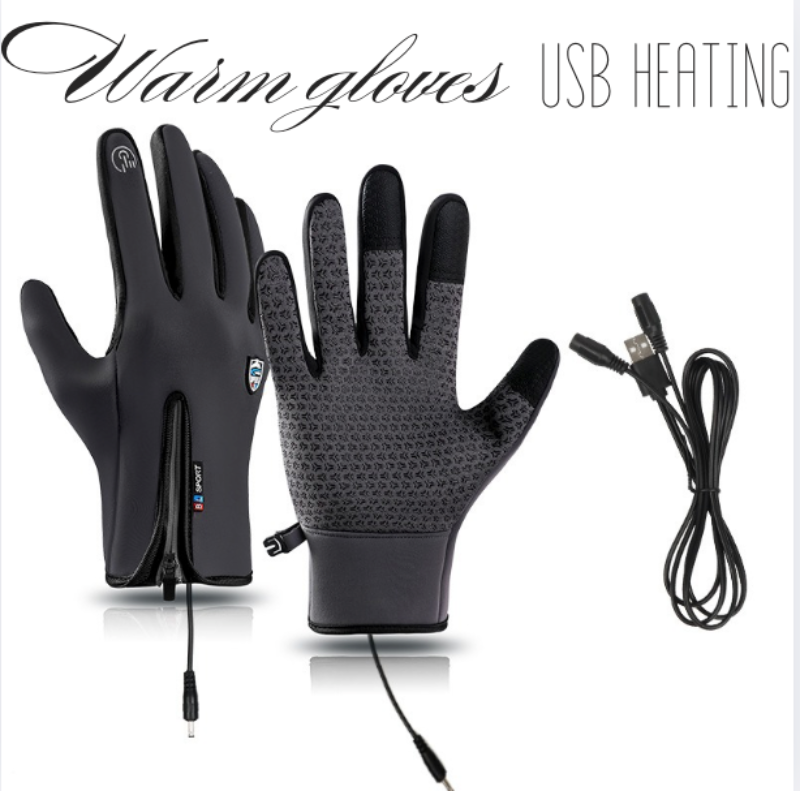 Dazzlesport™ Outdoor Heated Gloves Windproof and Waterproof with Plus Velvet