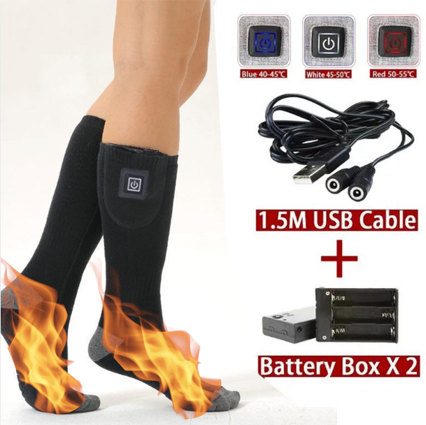 Dazzlesport™ Heated Socks with Adjustable Temperature