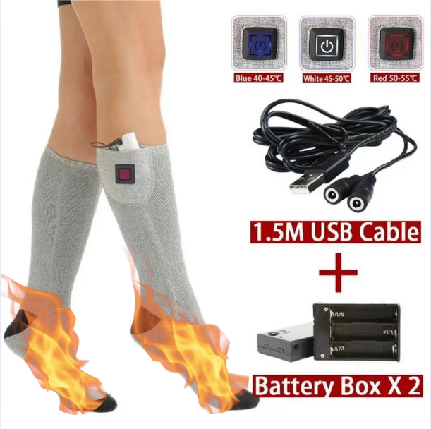 Dazzlesport™ Heated Socks with Adjustable Temperature
