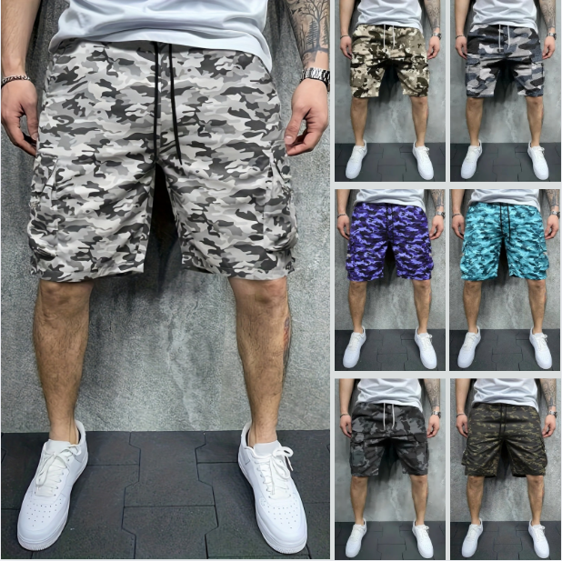 DazzleSport Camouflage Loose Large Size Casual Shorts