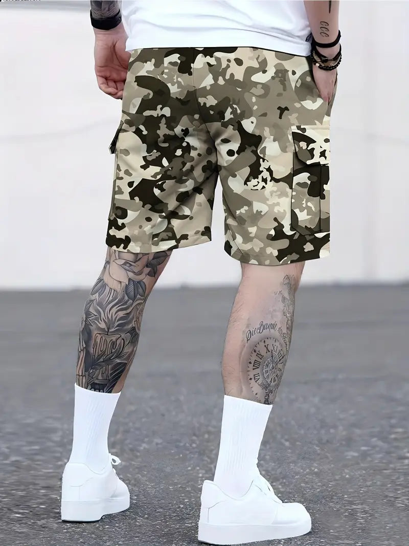 DazzleSport Camouflage Loose Large Size Casual Shorts