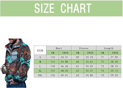 Dazzlesport™ Casual Flannel Button Pocket Sweater