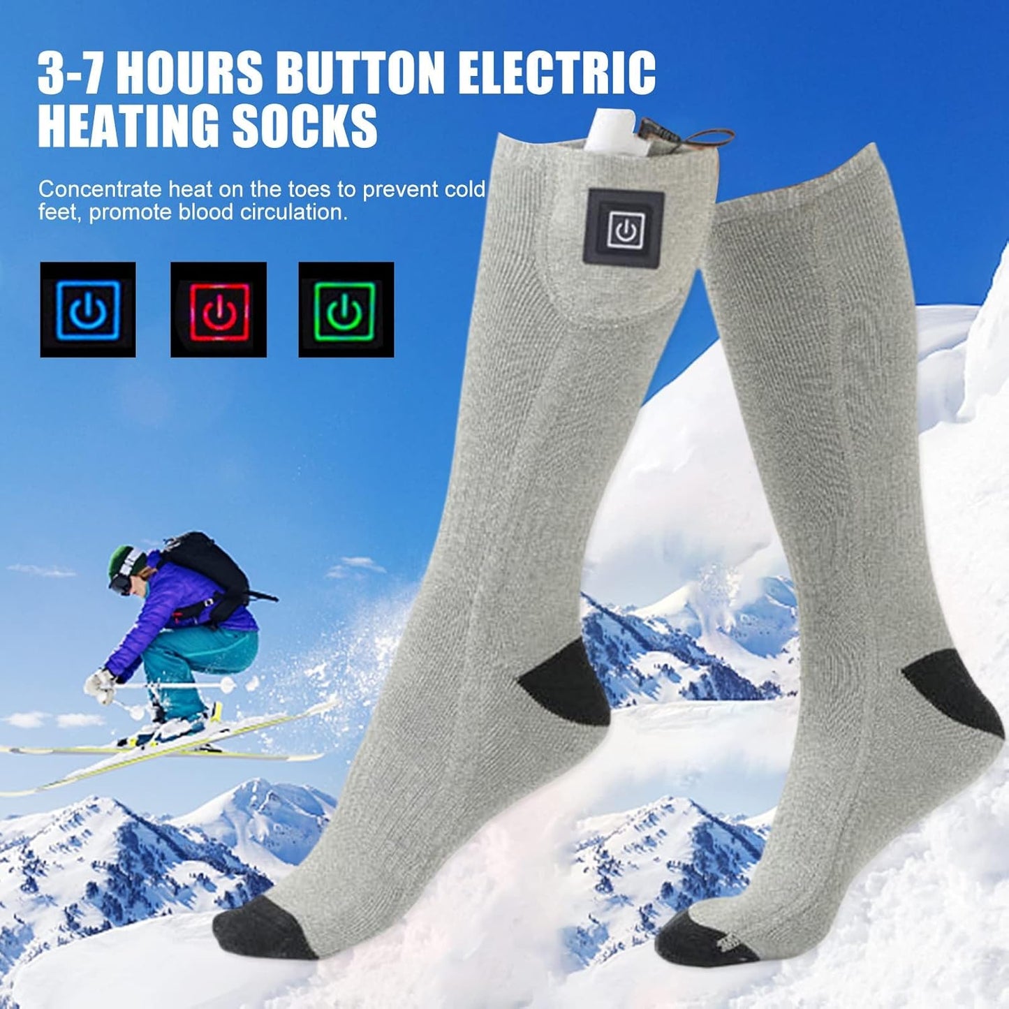 Dazzlesport™ Heated Socks with Adjustable Temperature