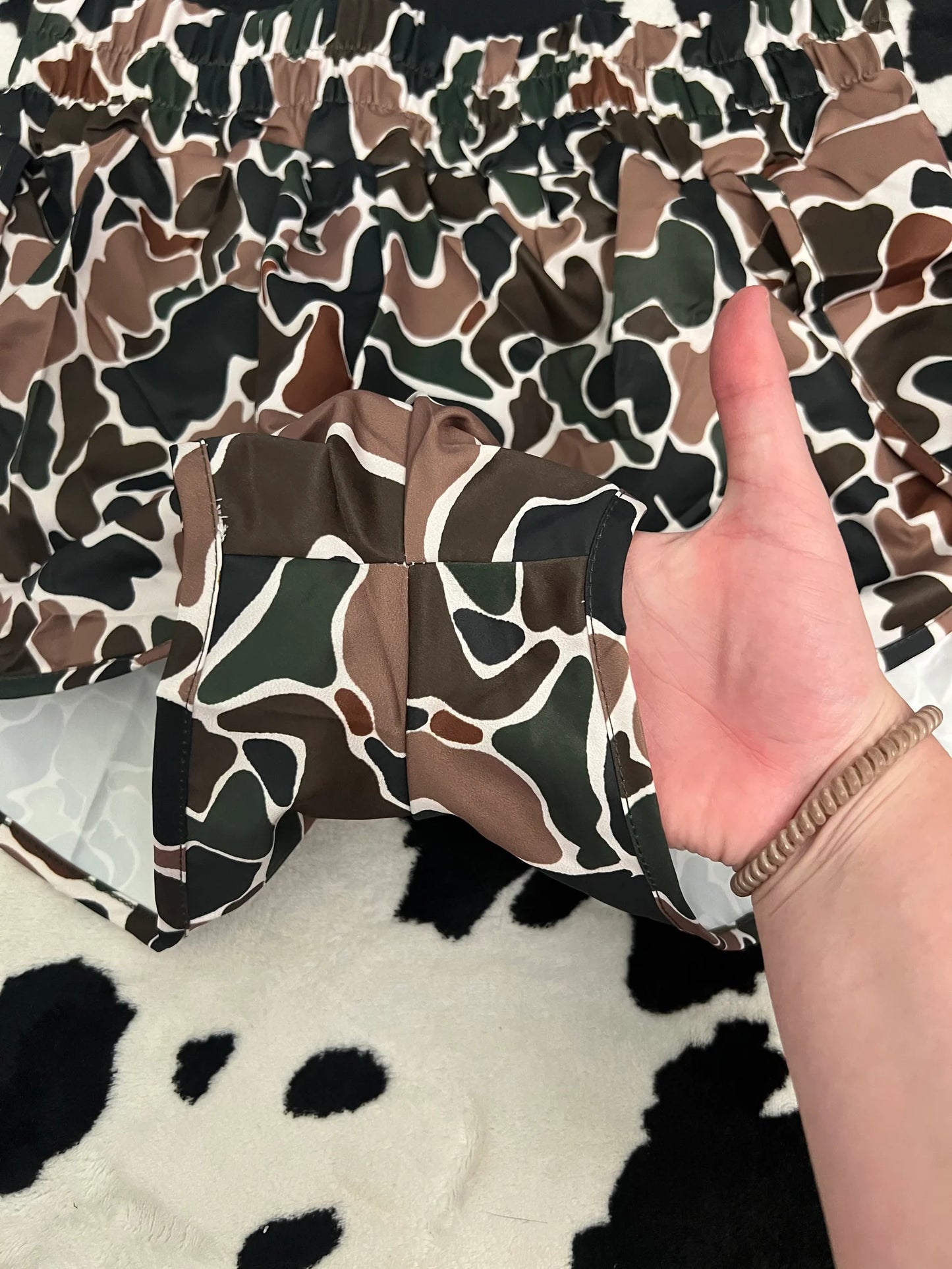 DazzleSport Old School Camo Shorts in Brown