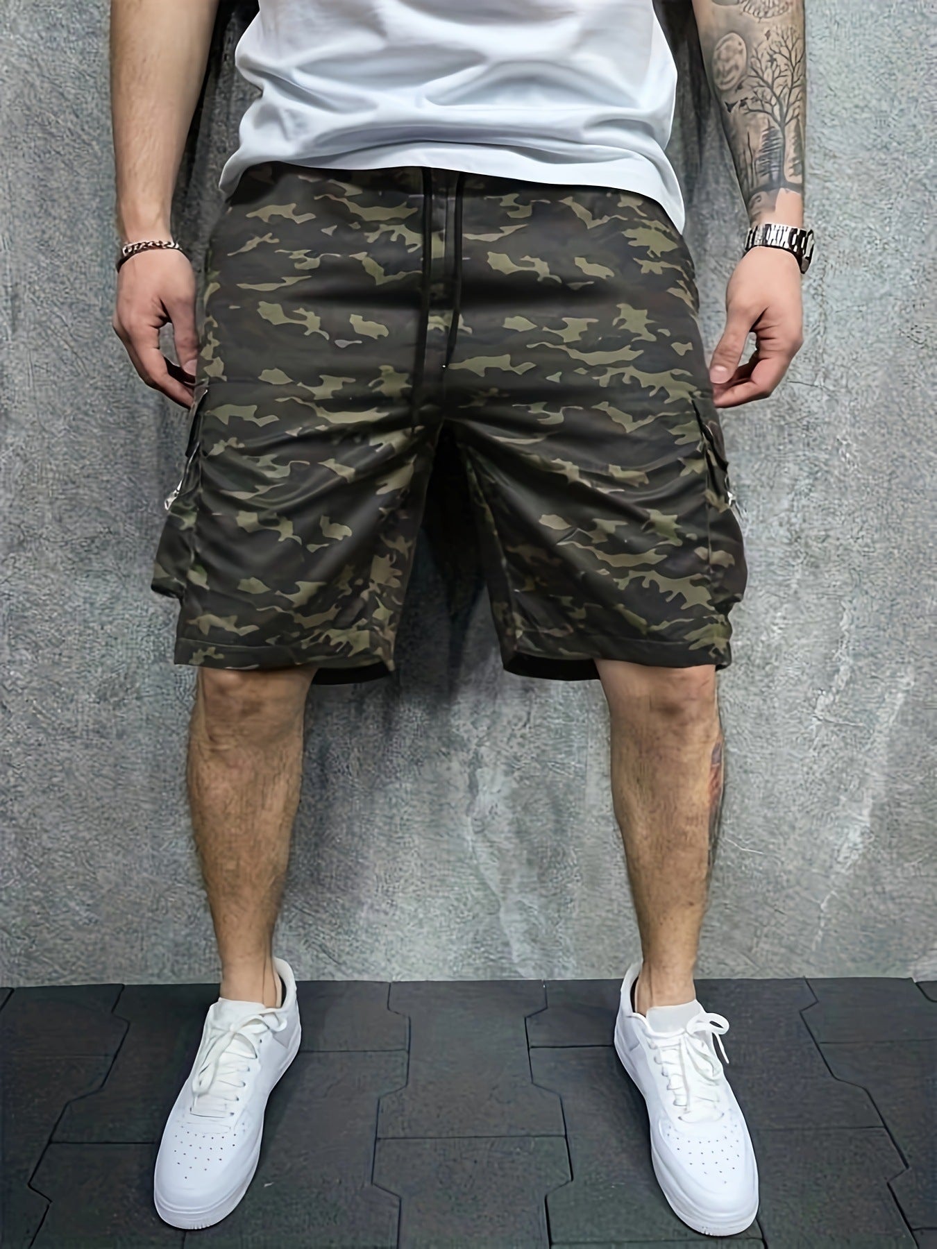 DazzleSport Camouflage Loose Large Size Casual Shorts