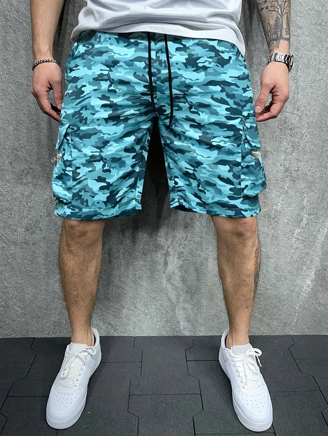 DazzleSport Camouflage Loose Large Size Casual Shorts