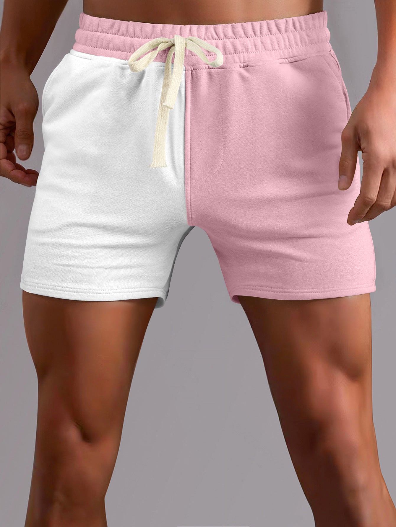 DazzleSport Men's Creative Colorblock Loose Shorts