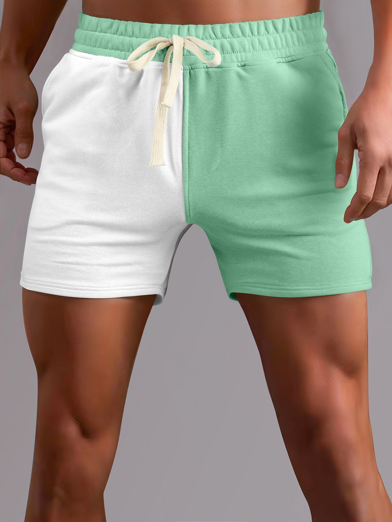 DazzleSport Men's Creative Colorblock Loose Shorts
