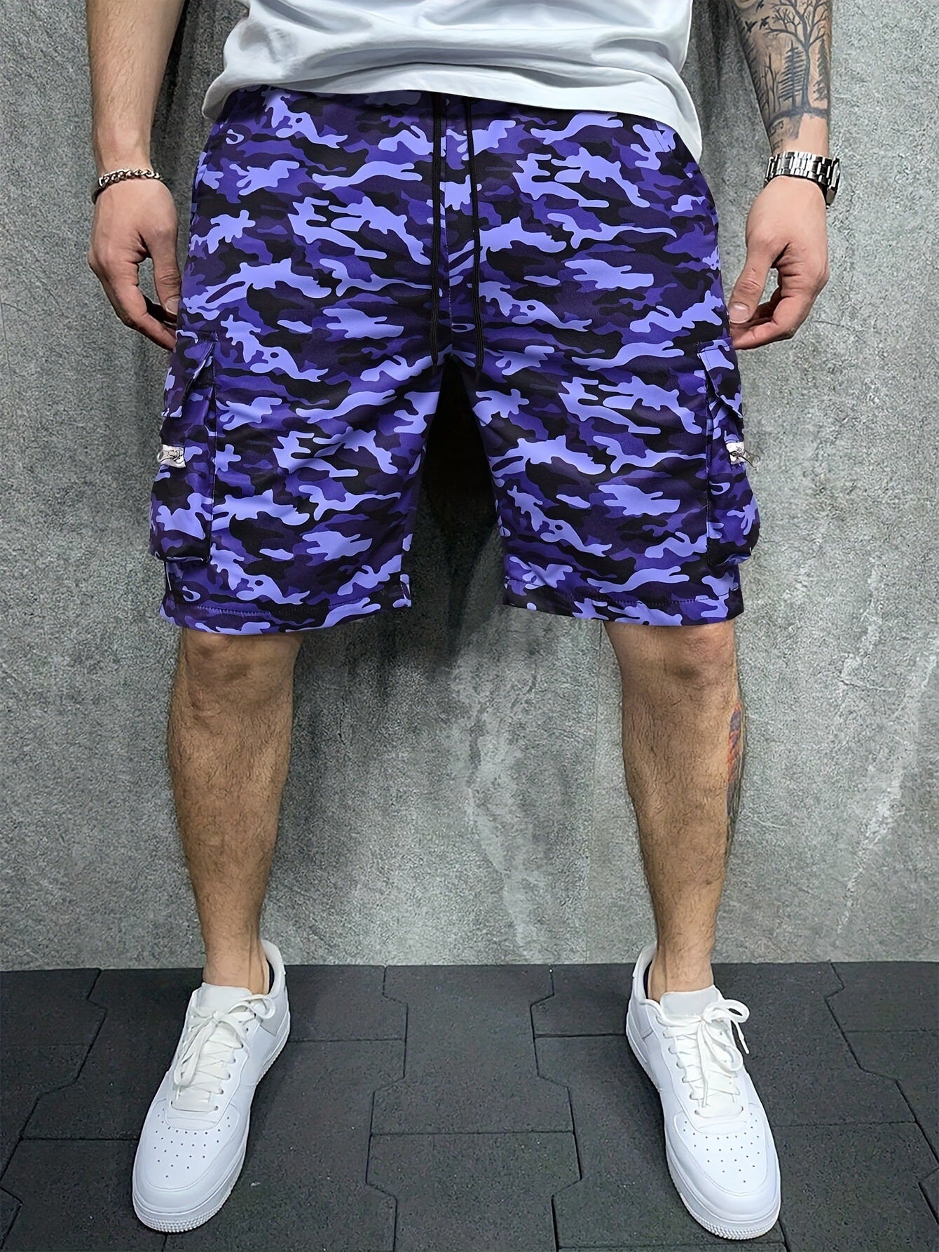 DazzleSport Camouflage Loose Large Size Casual Shorts