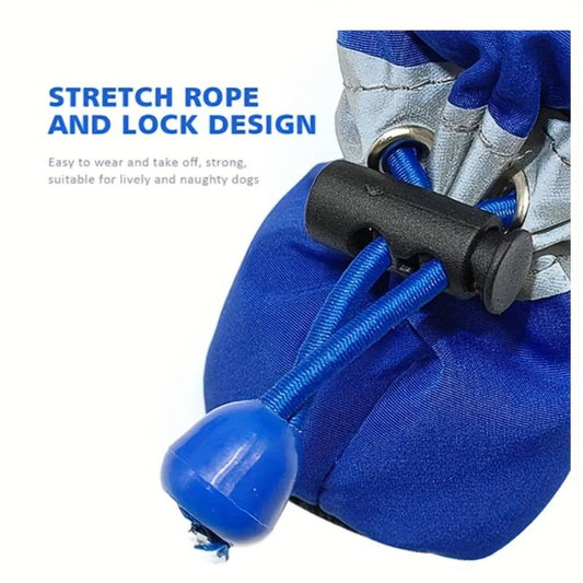 DazzleSport™ - 4pcs Waterproof Non-slip Plush Winter Dog Shoes