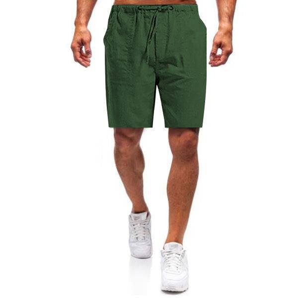 DazzleSport Men's linen loose casual shorts