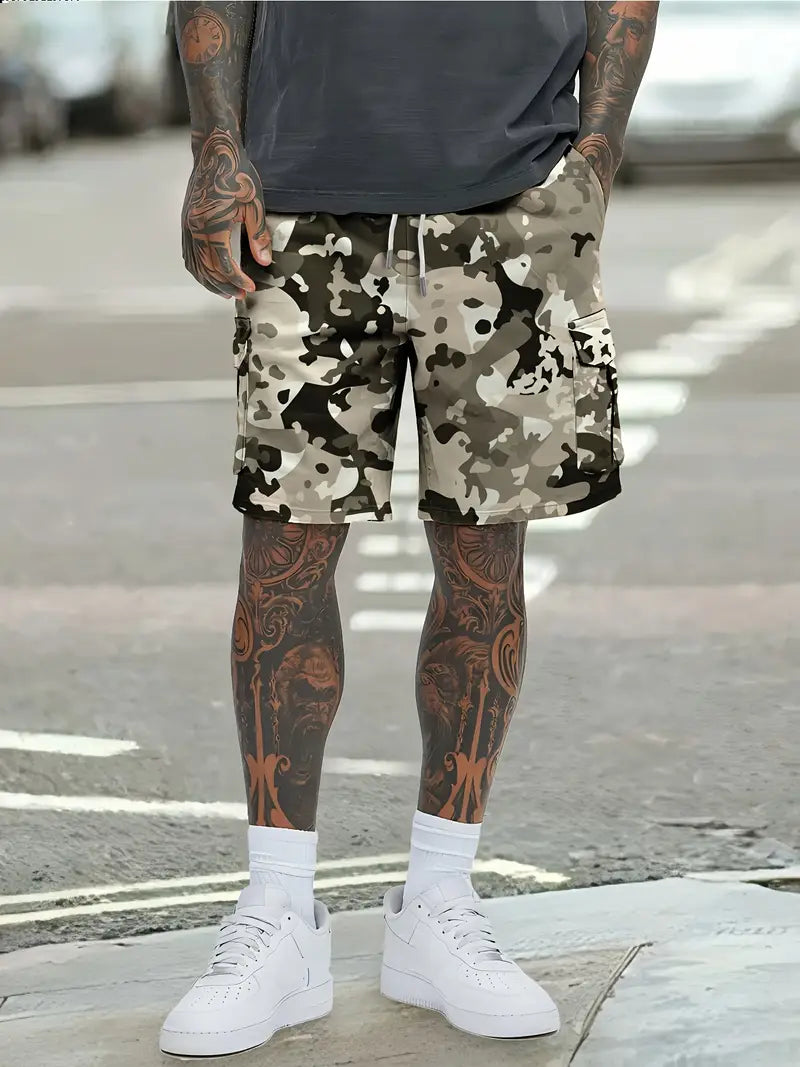 DazzleSport Camouflage Loose Large Size Casual Shorts
