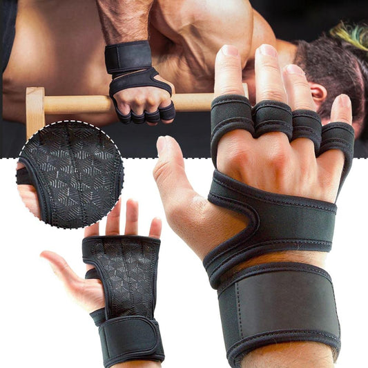 Fitness Sports Body Building Gymnastics Grips Gym Hand Palm Protector Gloves