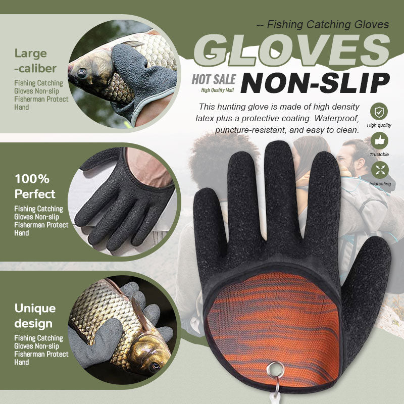 Fishing Catching Gloves Non-slip Fisherman Protect Hand – DazzleSport
