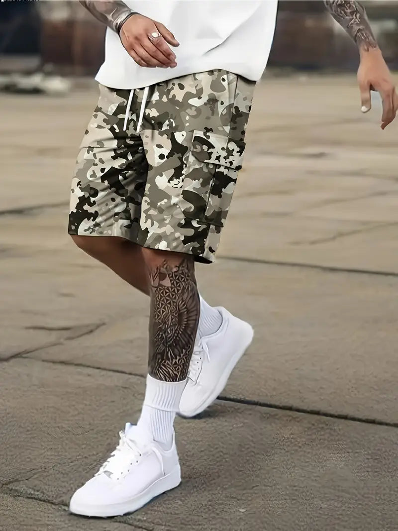 DazzleSport Camouflage Loose Large Size Casual Shorts