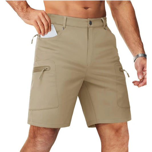 DazzleSport Men's Hiking Cargo Shorts with Zipper Pockets