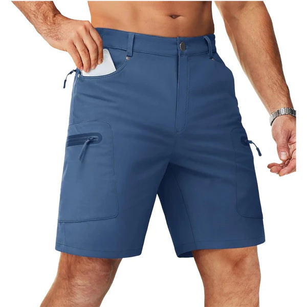 DazzleSport Men's Hiking Cargo Shorts with Zipper Pockets