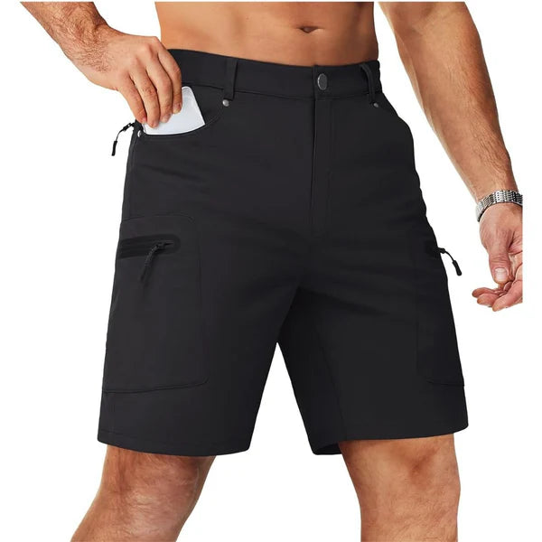 DazzleSport Men's Hiking Cargo Shorts with Zipper Pockets