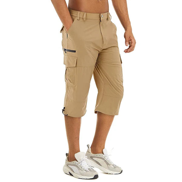 DazzleSport Men's Hiking Shorts 3/4 Quick-Dry Cargo Shorts