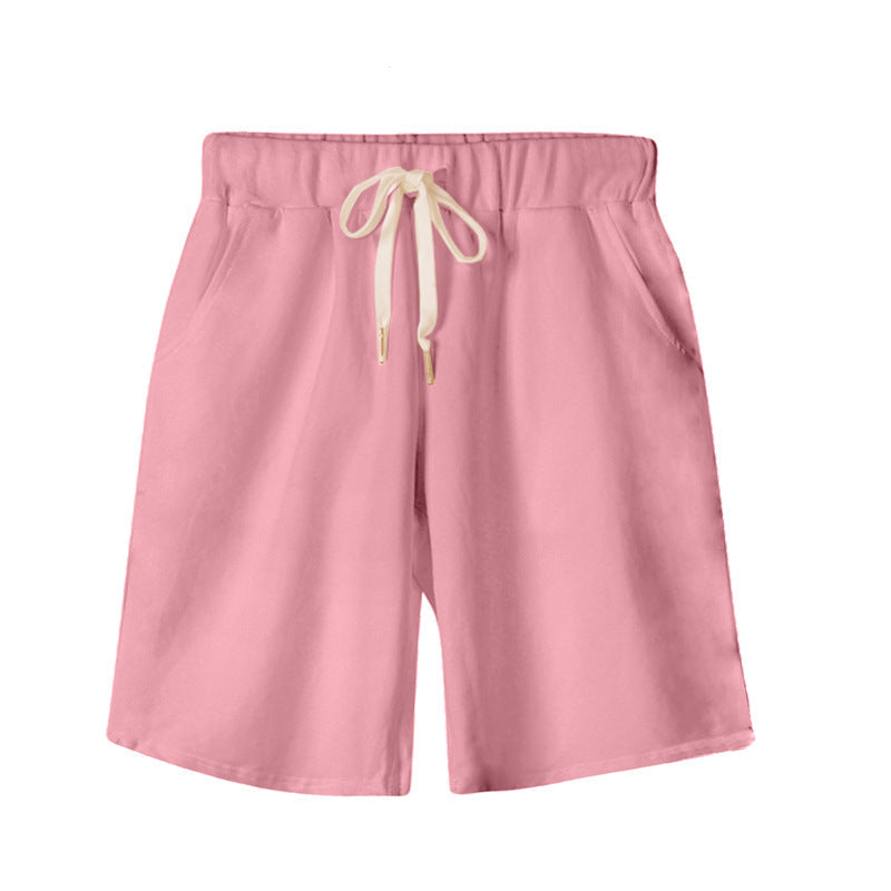 DazzleSport women's Casual Soft Solid Drawstring Shorts