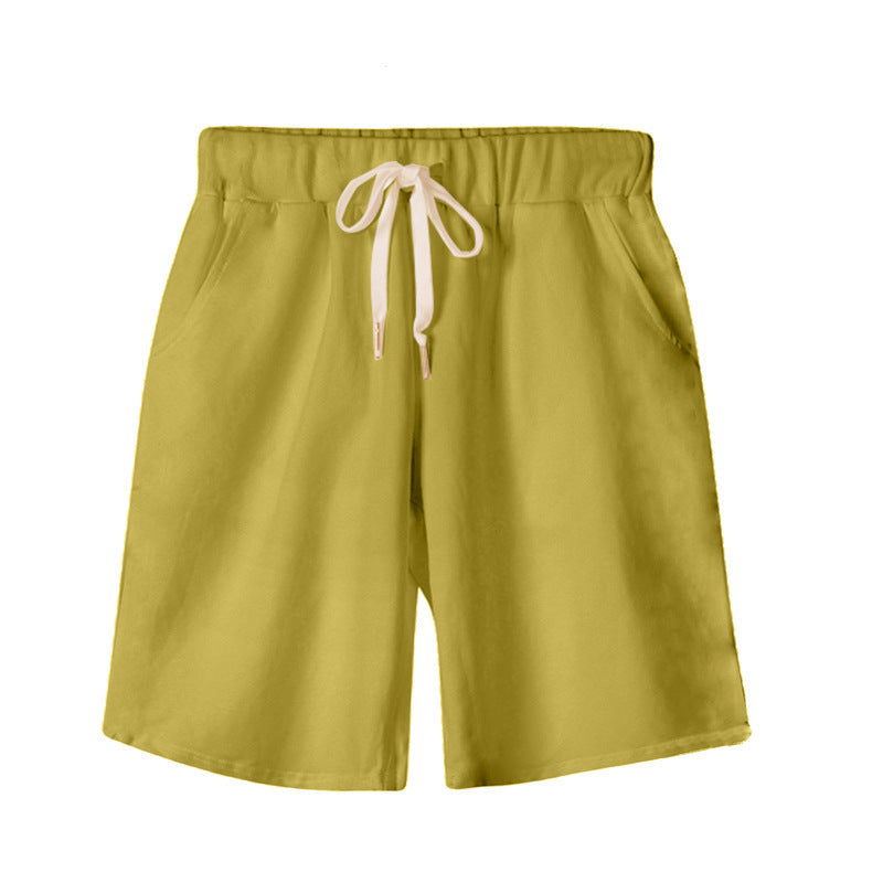 DazzleSport women's Casual Soft Solid Drawstring Shorts