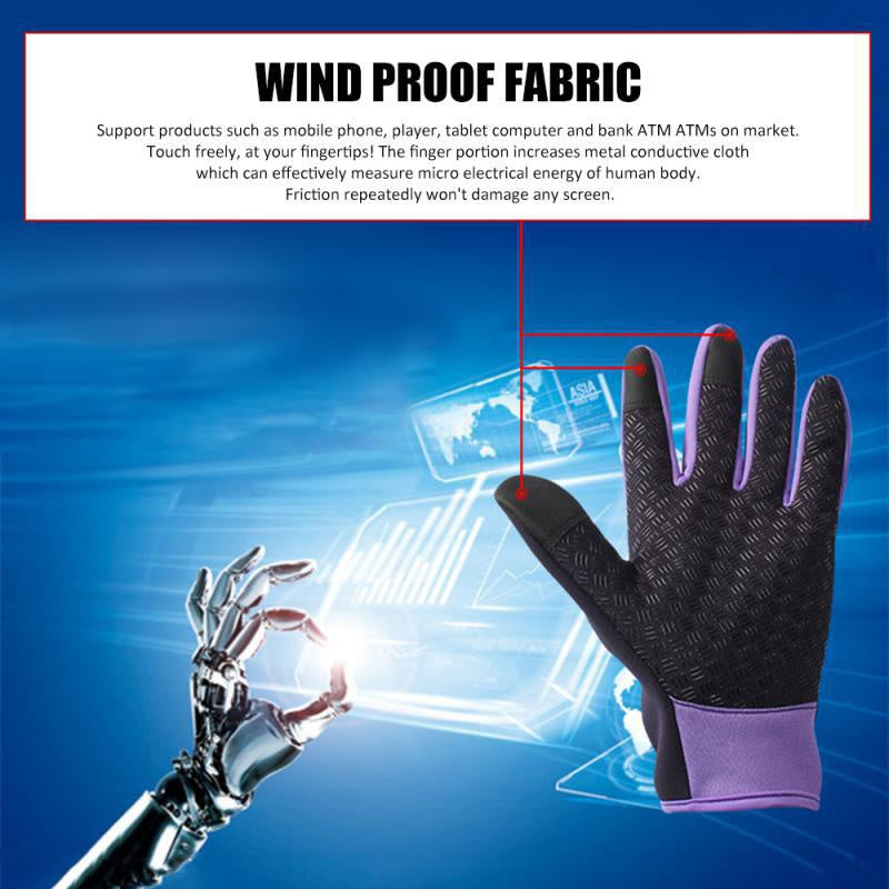 Dazzlesport™ Outdoor Touch Screen Non-slip Waterproof Windproof Sports Gloves