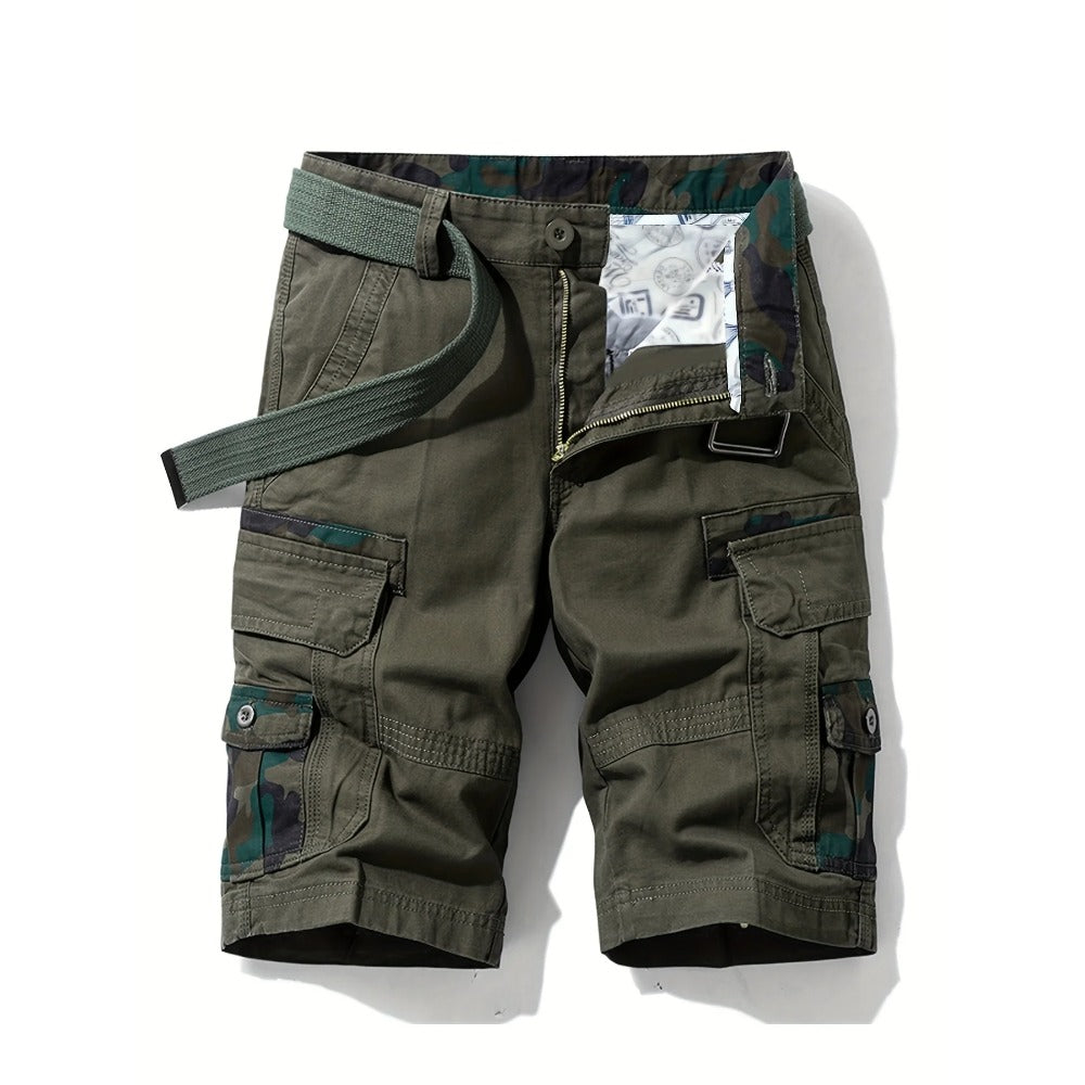 DazzleSport 100% Cotton Camo Men's Cargo Shorts