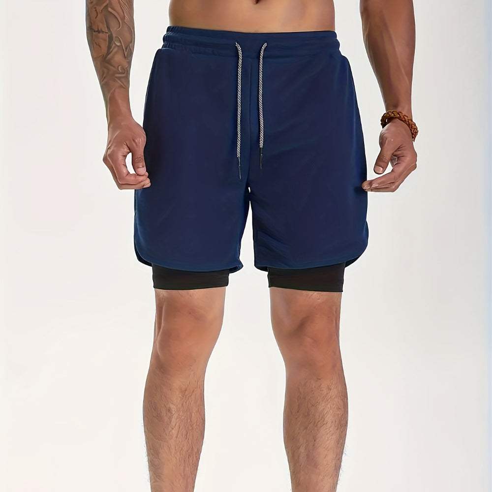 DazzleSport 2-in-1 Breathable Stretch Sports Shorts