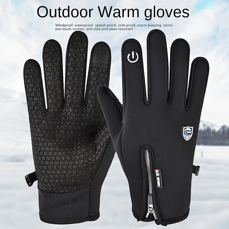 Dazzlesport™ Outdoor Sports Gloves Short Plus Velvet Windproof Waterproof