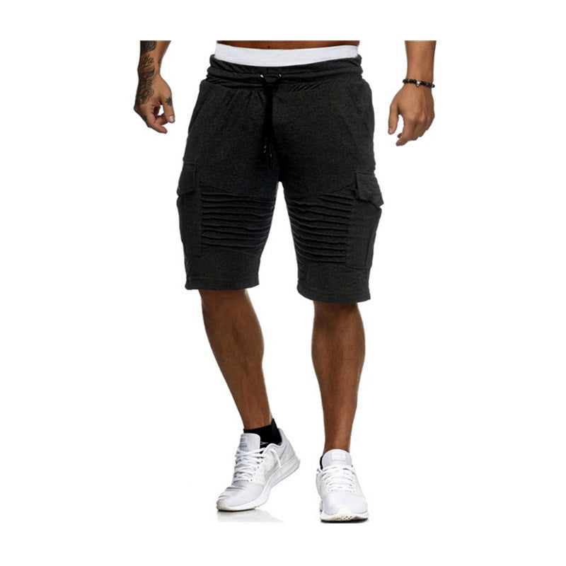 DazzleSport Men's Basic Daily Solid Colored Drawstring Shorts- Buy 2 Get Free Shipping