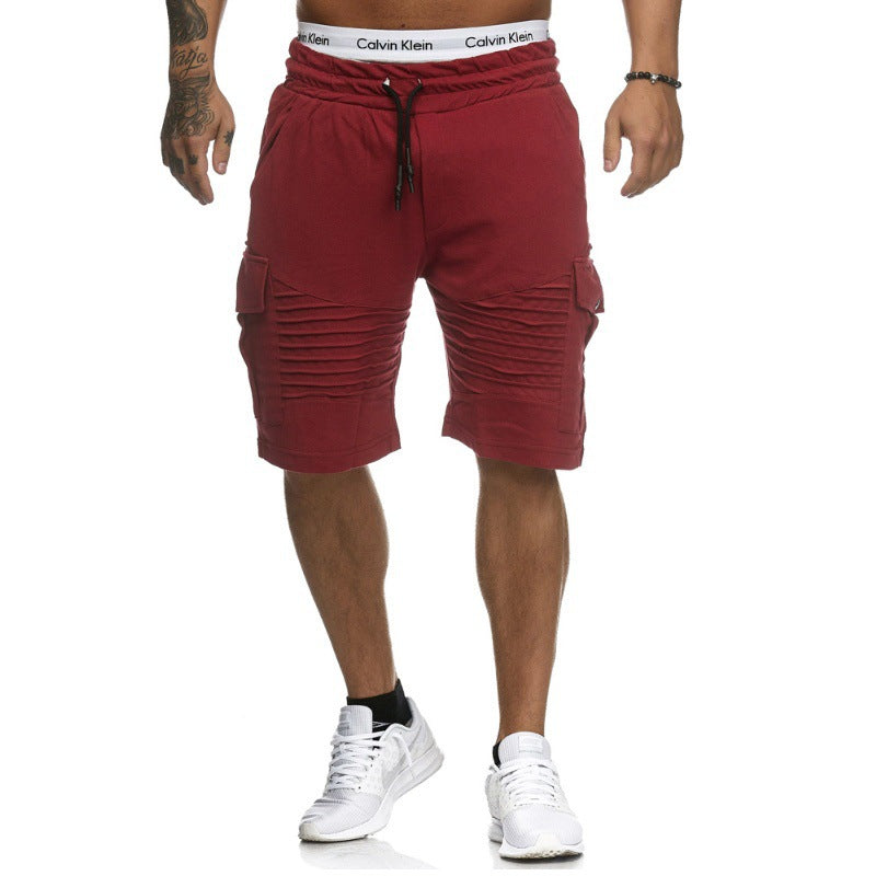 DazzleSport Men's Basic Daily Solid Colored Drawstring Shorts- Buy 2 Get Free Shipping