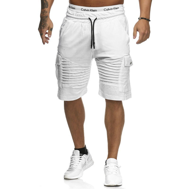 DazzleSport Men's Basic Daily Solid Colored Drawstring Shorts- Buy 2 Get Free Shipping