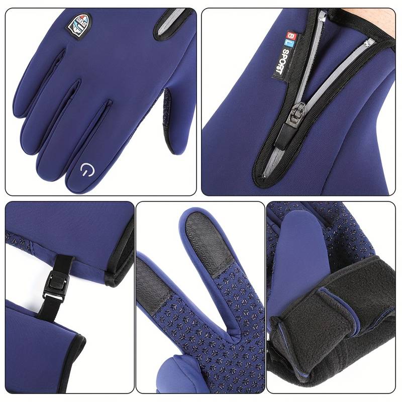 Dazzlesport™ Outdoor Sports Gloves Short Plus Velvet Windproof Waterproof