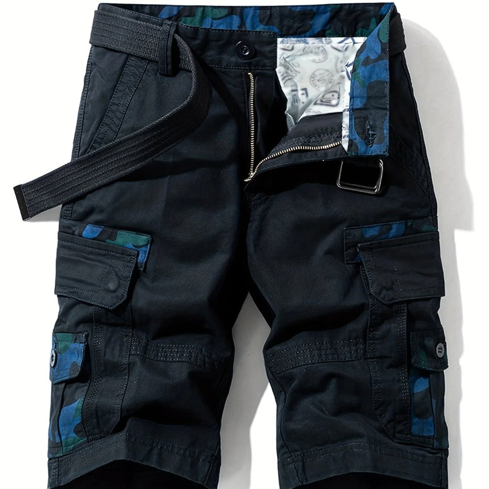 DazzleSport 100% Cotton Camo Men's Cargo Shorts