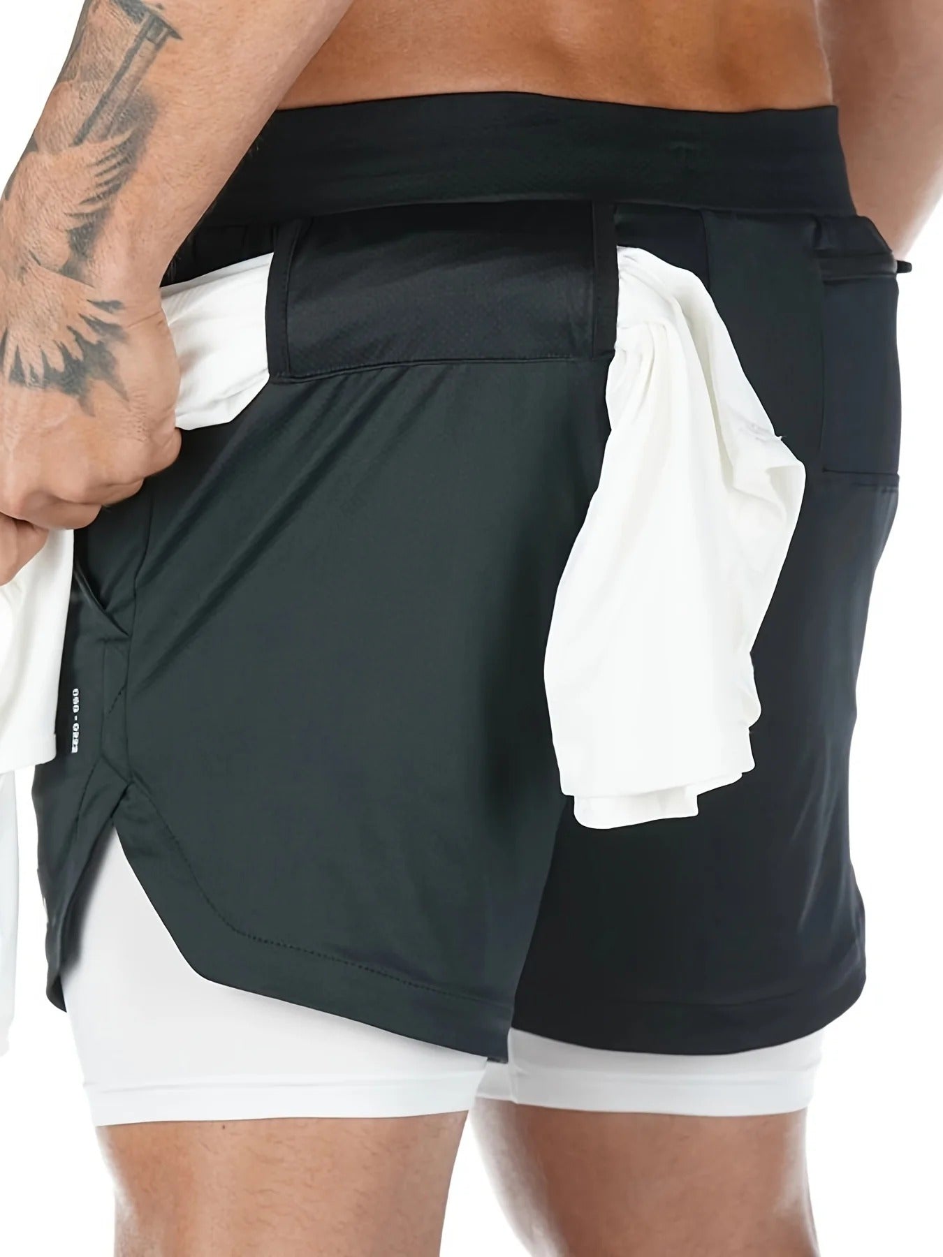 DazzleSport 2-in-1 Breathable Stretch Sports Shorts