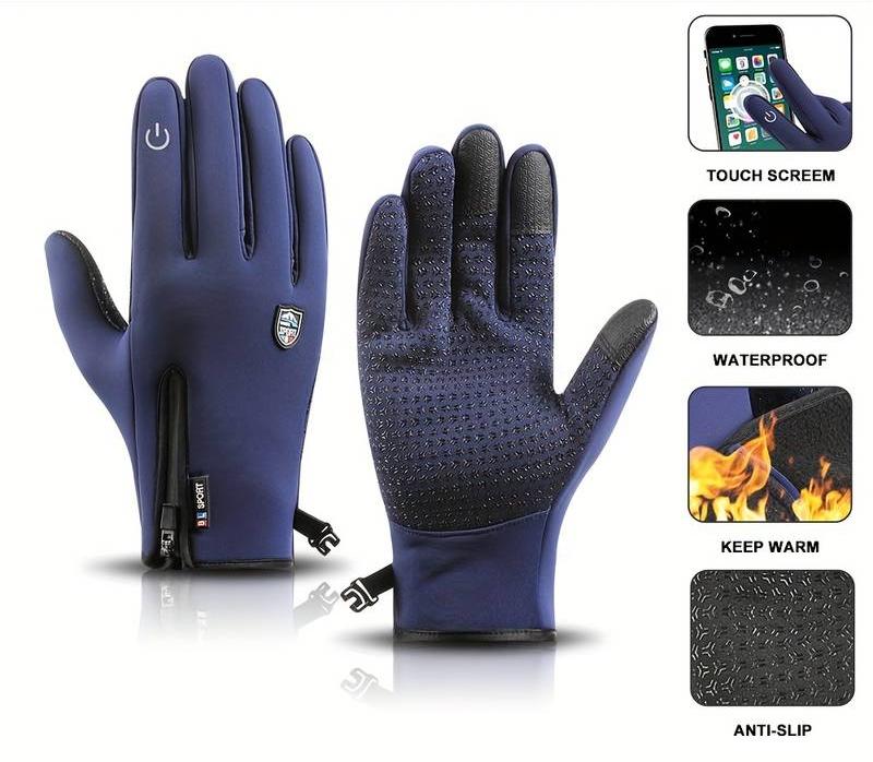 Dazzlesport™ Outdoor Sports Gloves Short Plus Velvet Windproof Waterproof