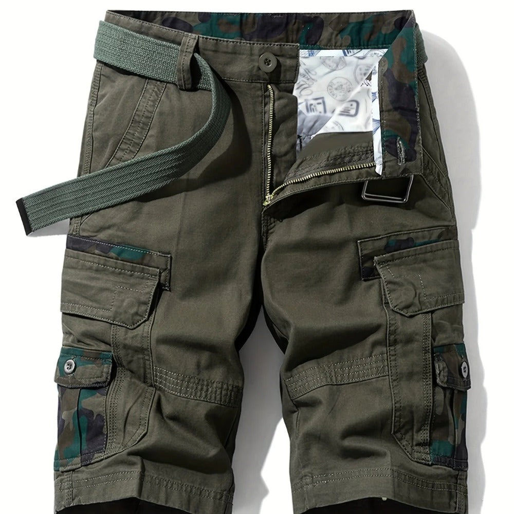 DazzleSport 100% Cotton Camo Men's Cargo Shorts