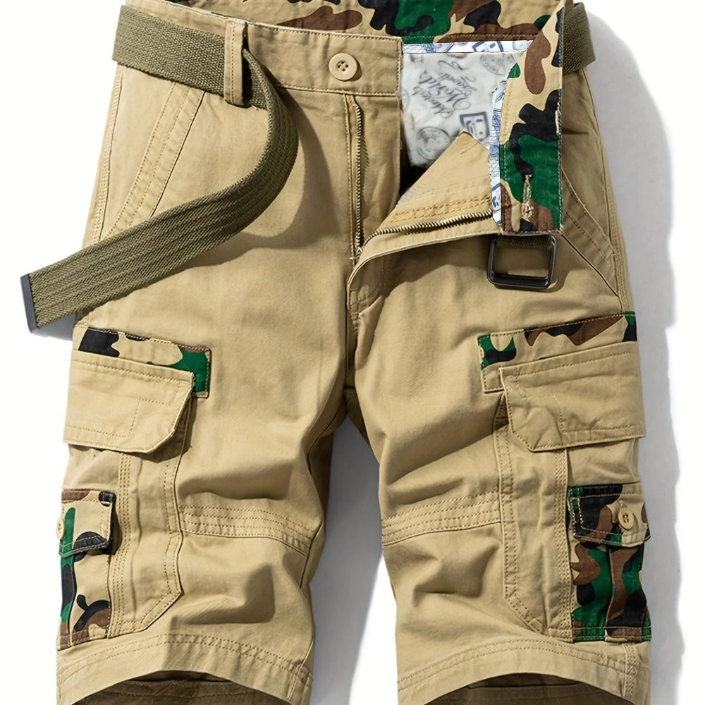 DazzleSport 100% Cotton Camo Men's Cargo Shorts