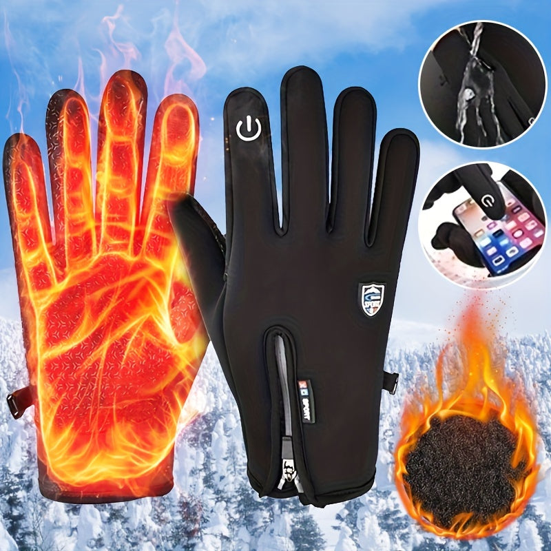 Dazzlesport™ Outdoor Sports Gloves Short Plus Velvet Windproof Waterproof