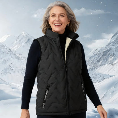 Unisex Thermal Fleece-Lined Quilted Vest