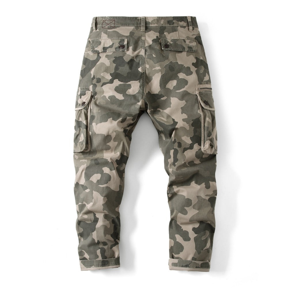 DazzleSport New Autumn and Winter Men's Loose Camouflage Multi-pocket Pants