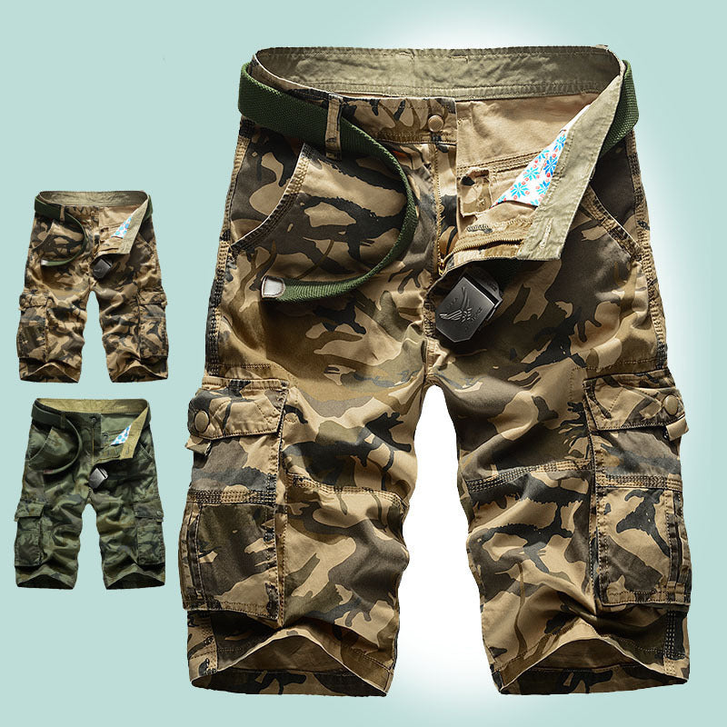 DazzleSport Casual Cotton Camo Multi-pocket Men Shorts