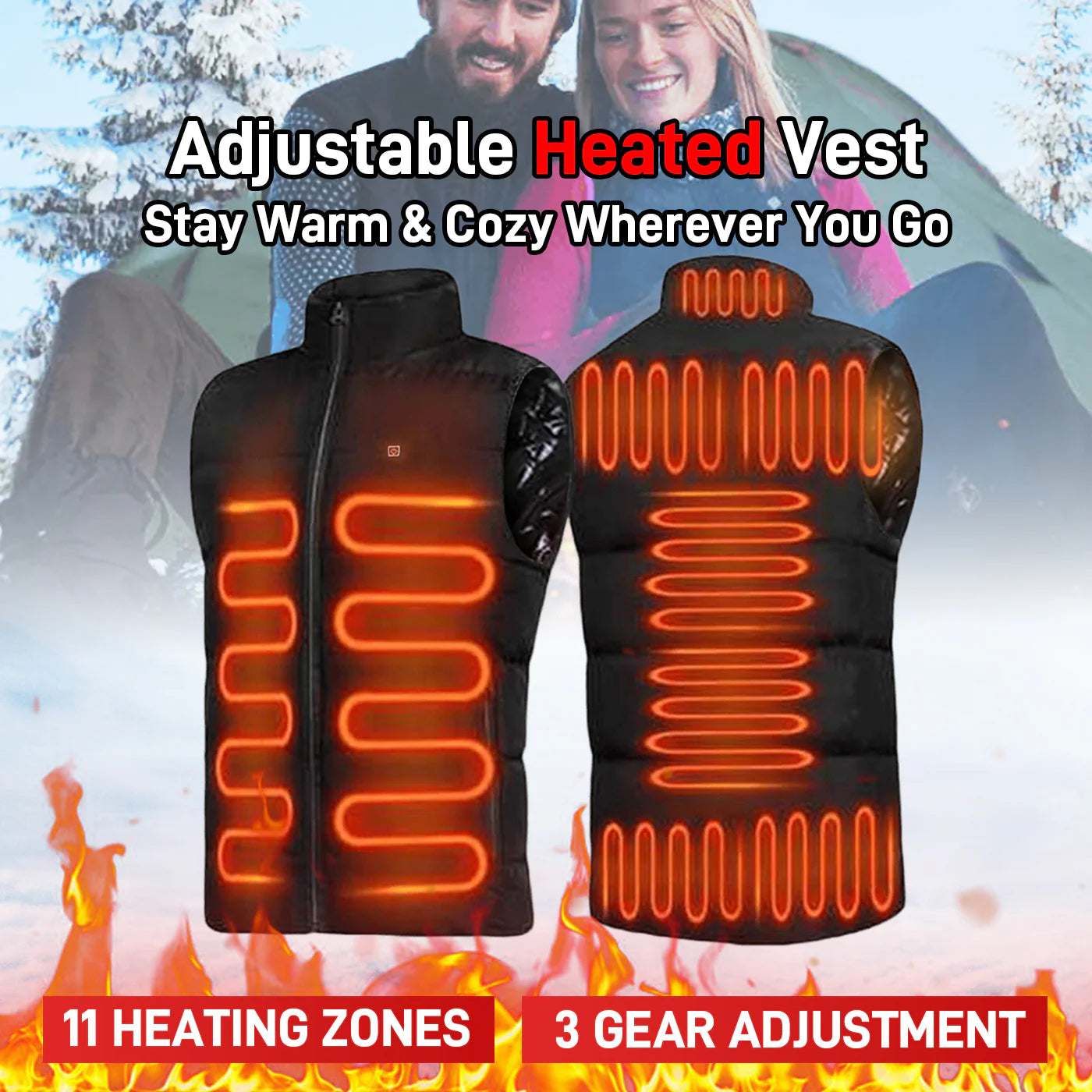 LAST DAY 40% OFF - 🎁 Dazzlesport™ New Unisex Warming Heated Vest